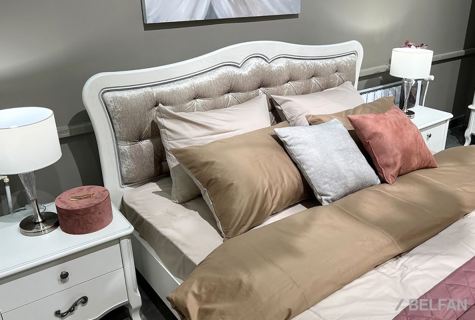 Кровать "Катрин" (мягкое изголовье) массив дуба 2