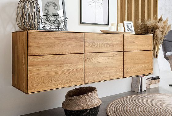 Тумба навесная "Гринвуд" 3 массив дуба 18