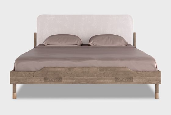 Кровать "Меридиан" (мягкое изголовье) массив дуба 9