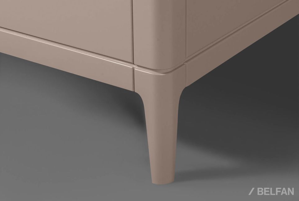 Кровать "Dune" (мягкое изголовье) массив березы, МДФ 2