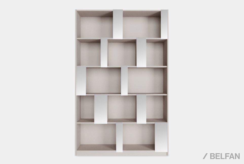 Стеллаж "Сакраменто" 150 (с зеркалами) МДФ, шпон дуба 2