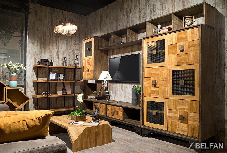 Полка настенная "Cube Design" 1 массив дуба 7