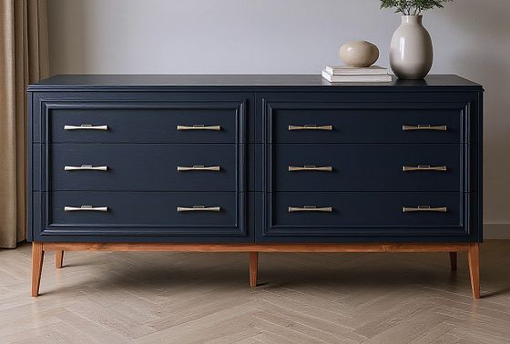 Комод "Сакраменто" 6 массив и шпон дуба, МДФ 8