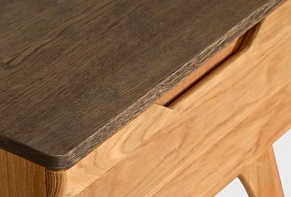 Тумба прикроватная "Элва" B-1; *ВМФ-1570; бейц-масло, графит