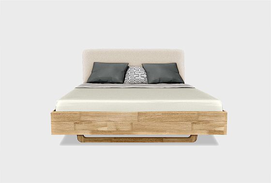 Кровать "Уоллстрит" (мягкое изголовье) массив дуба 3