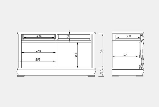Тумба "Тэфи" 08 массив и шпон дуба 6