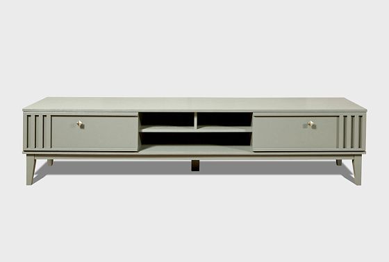 Тумба под ТВ "Чикаго" 220 массив и шпон дуба 6