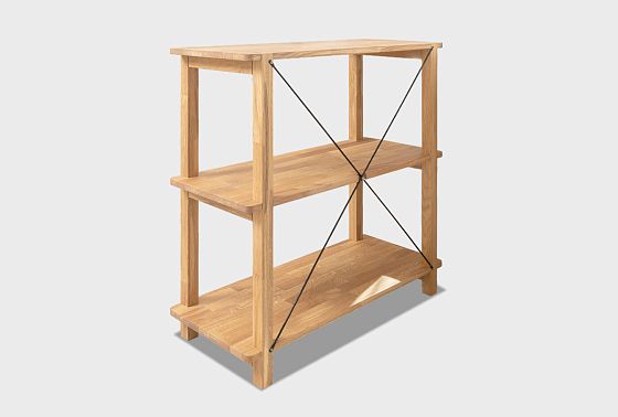 Стеллаж "Арт" 2 массив дуба 9