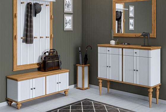 Вешалка настенная "Рандеву" 160 массив сосны 4