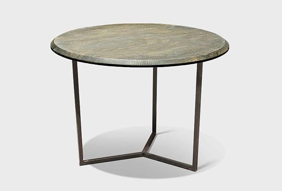 Стол журнальный "Арт" круглый 60 массив дуба, металл 6