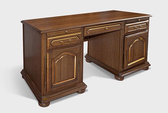 Стол письменный "Давиль" 1410 массив и шпон дуба 4