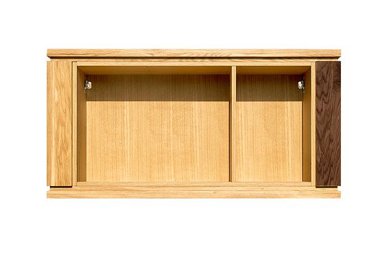 Полка настенная открытая "Берген" 117 массив и шпон дуба 3