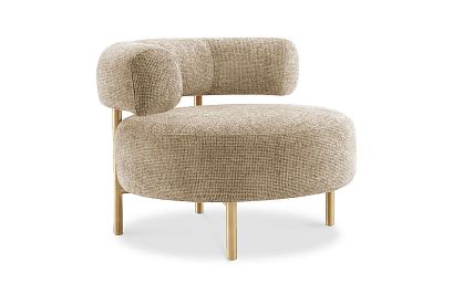 "Одри" кресло; нераскл.; 12; золото; Symphony 03 Beige (гр. 2/МТХ)