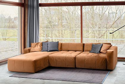 "Аполло" диван с оттоманкой