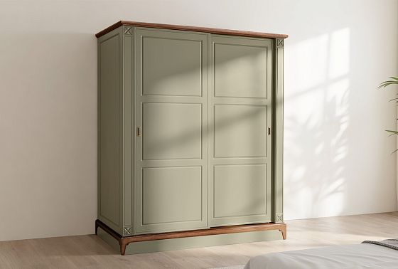 Шкаф-купе 2-х дверный "Бриансон" массив и шпон дуба, МДФ 6