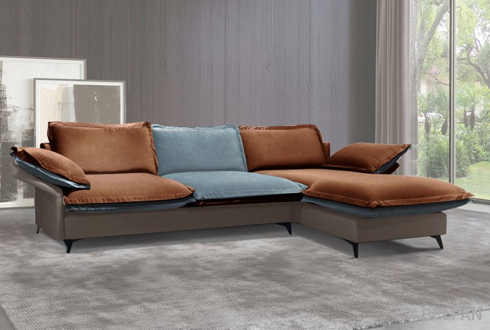 "Гранд" диван с оттоманкой 2