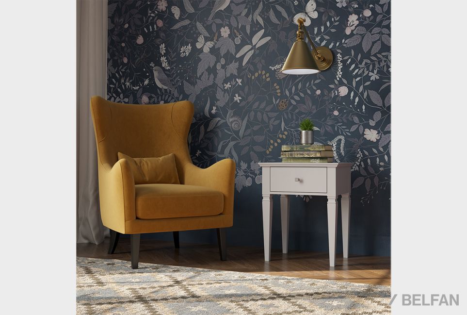 Тумба прикроватная "Ольса-С" 01 массив сосны 1