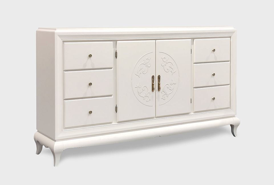 Тумба "Соната" 4 (с ящиками); коньяк с тёмной патиной+горький шоколад