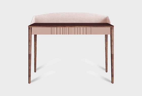 Стол туалетный "Меридиан" с декором (с мягким элементом) массив дуба, МДФ 3