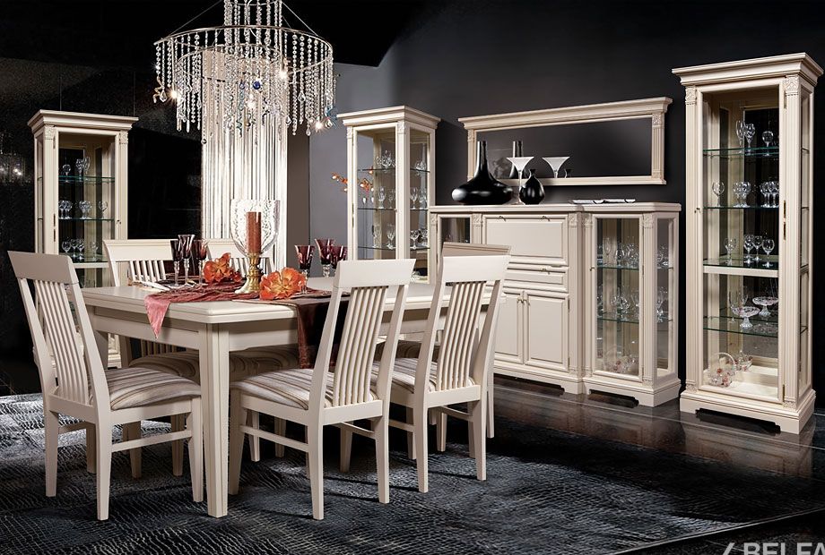 Стол обеденный "Престиж" 61 (4 вкладки) массив и шпон берёзы 3