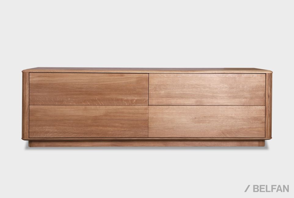 Тумба под ТВ «Тор» массив дуба 2