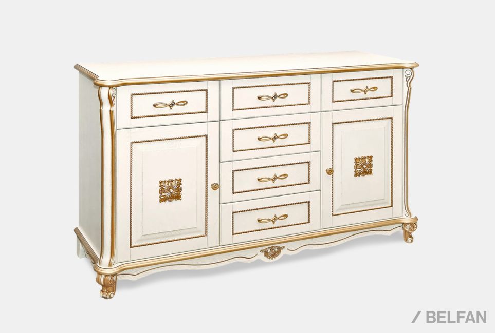 Тумба "Алези 3 Люкс" массив и шпон дуба 1