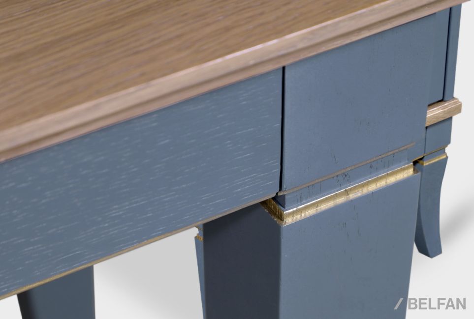 Стол письменный "Стюарт" (тумба слева) массив и шпон дуба 5