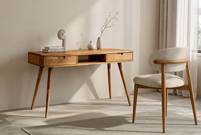 Стол письменный "Ирвинг" (2 ящика); бейц-масло