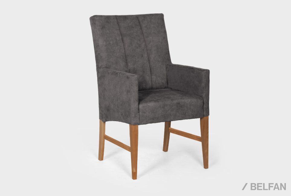 Стул "Берген" МК с подлокотниками массив берёзы 1