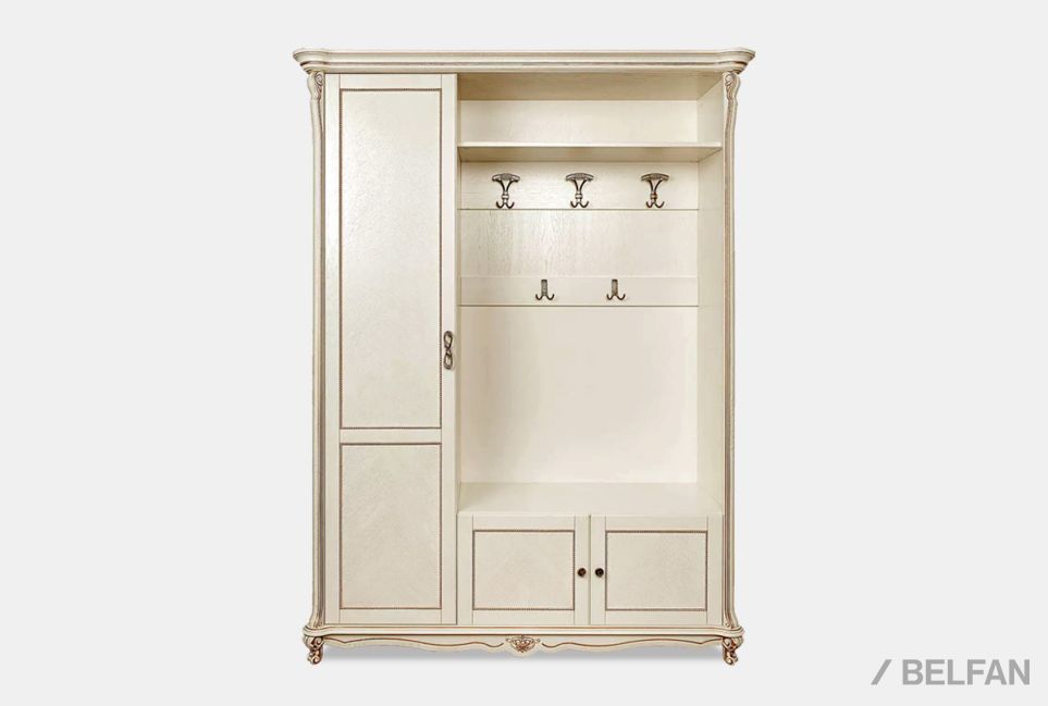 Шкаф комбинированный "Алези 1" (правый) массив и шпон дуба 1