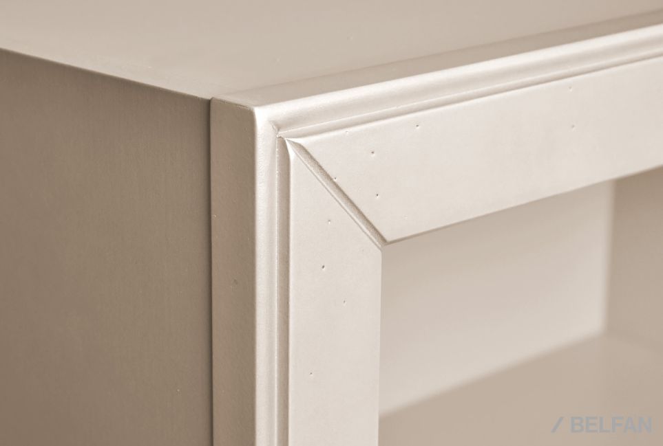 Шкаф навесной открытый "Оливия" массив и шпон ольхи 2