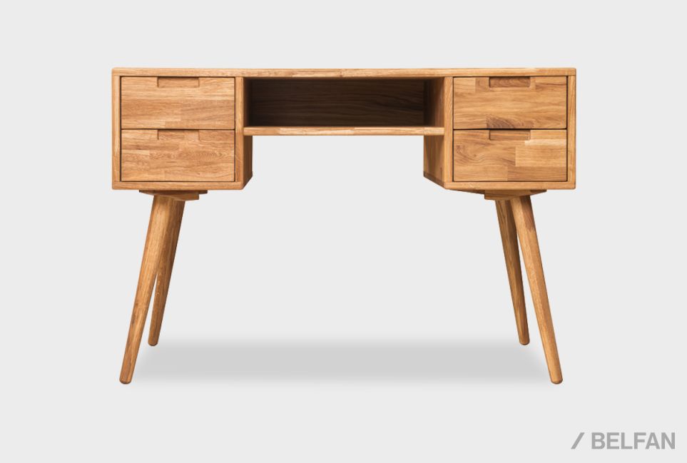 Стол письменный "Ирвинг" (2 тумбы) массив дуба 3