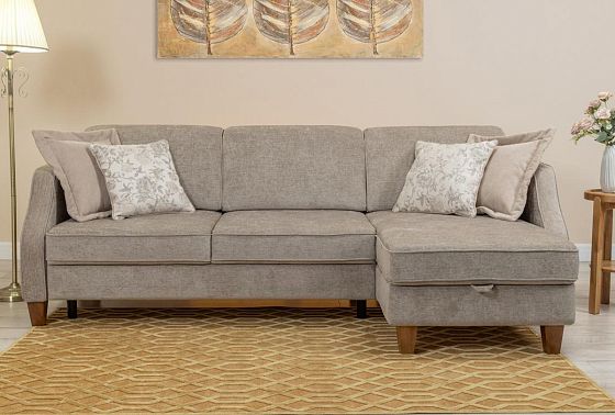 "Габриса" диван с оттоманкой массив бука 4