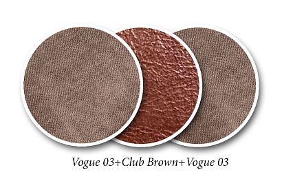 "Альберто" кресло; Vogue 03+Club Brown+Vogue 03  (гр.1/СМ+МТХ)