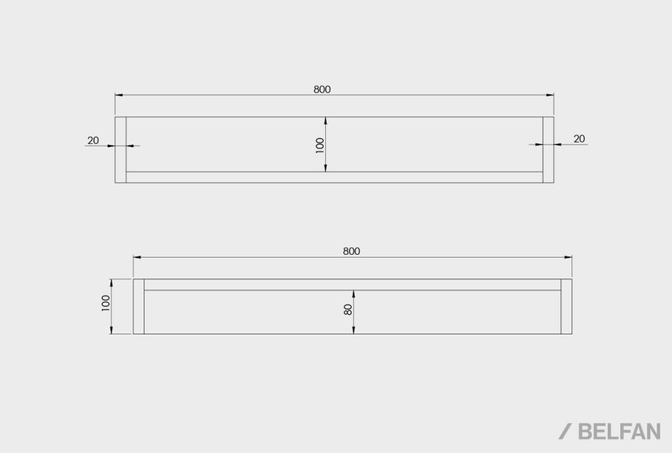Полка настенная "Уоллстрит" массив дуба 2