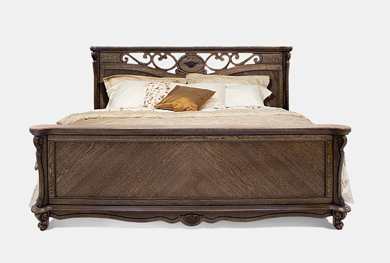 Кровать "Алези" (высокое изножье) массив и шпон дуба 3