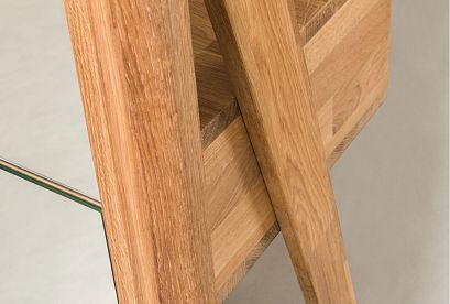 Зеркало напольное "Арт"; бейц-масло