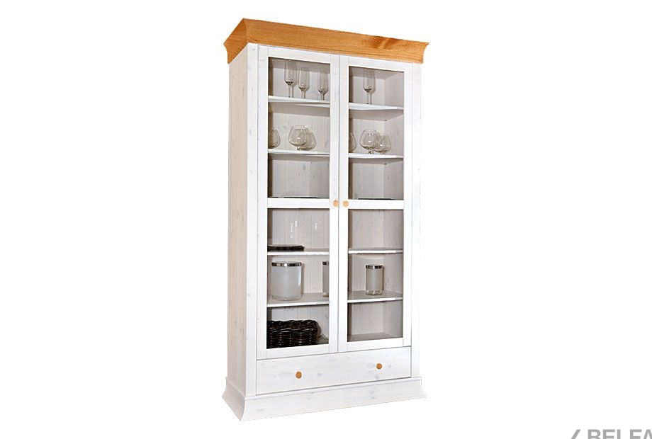 Шкаф "Бостон-21G" массив сосны 1