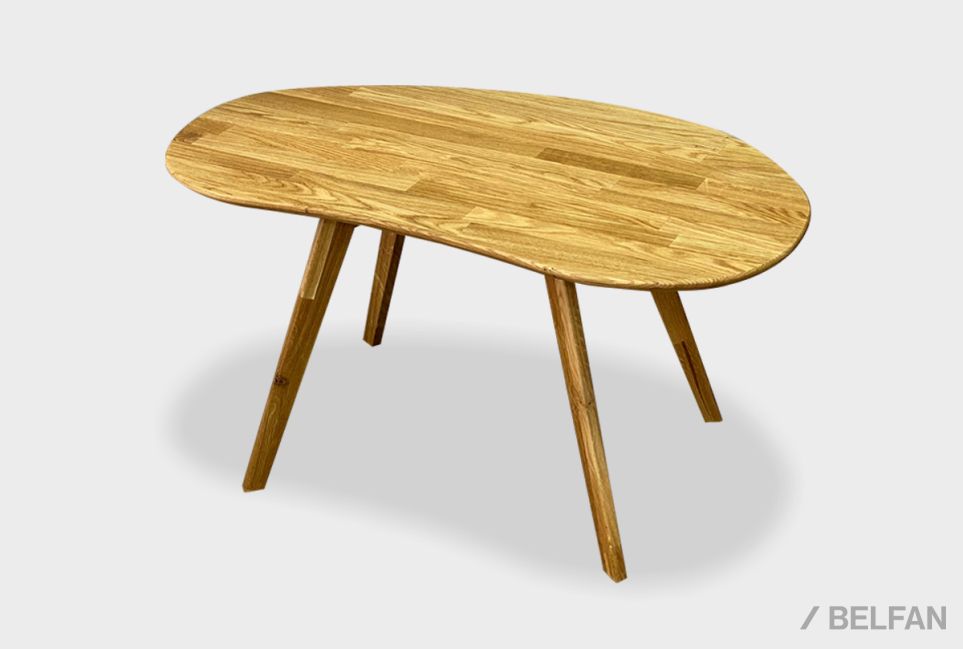 Стол журнальный "Арт" овальный 267 массив дуба 1
