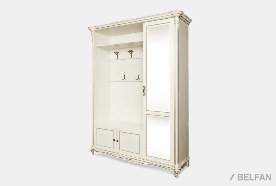 Шкаф комбинированный "Алези 1з" массив и шпон дуба 1