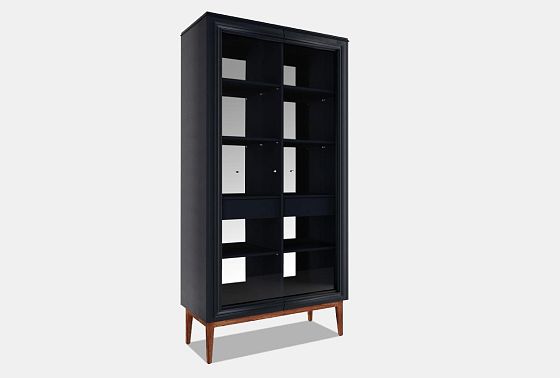 Витрина 2-х дв. "Сакраменто" массив и шпон дуба, МДФ 5