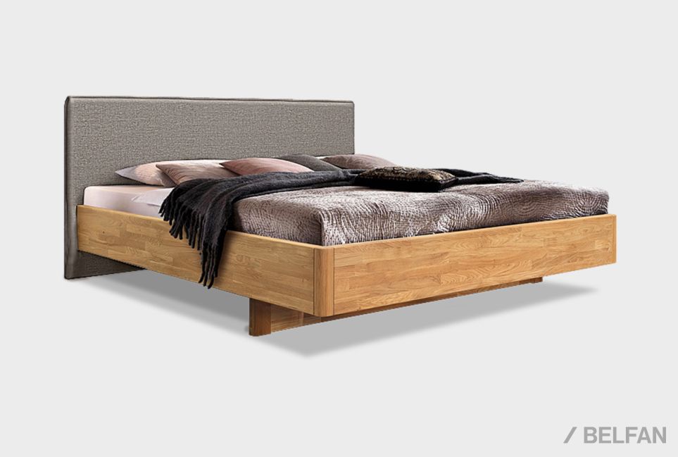 Кровать "Норд" (мягкое изголовье) массив дуба 1