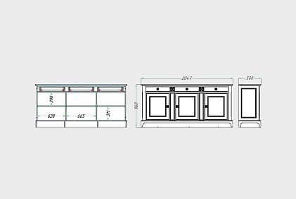 Тумба 3-х дверная «Бриансон»