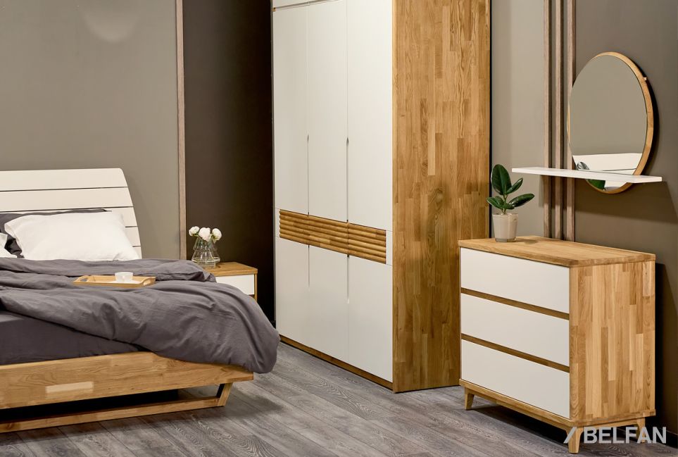 Комод "Уоллстрит" 3 массив дуба, МДФ 8