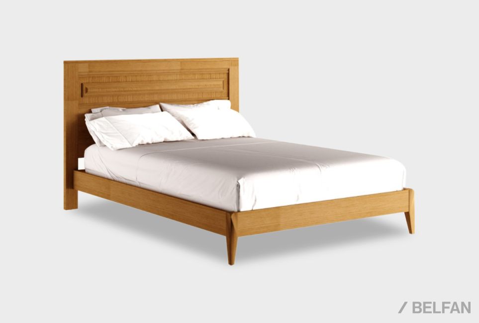 Кровать "Сакраменто" массив и шпон дуба, МДФ 1