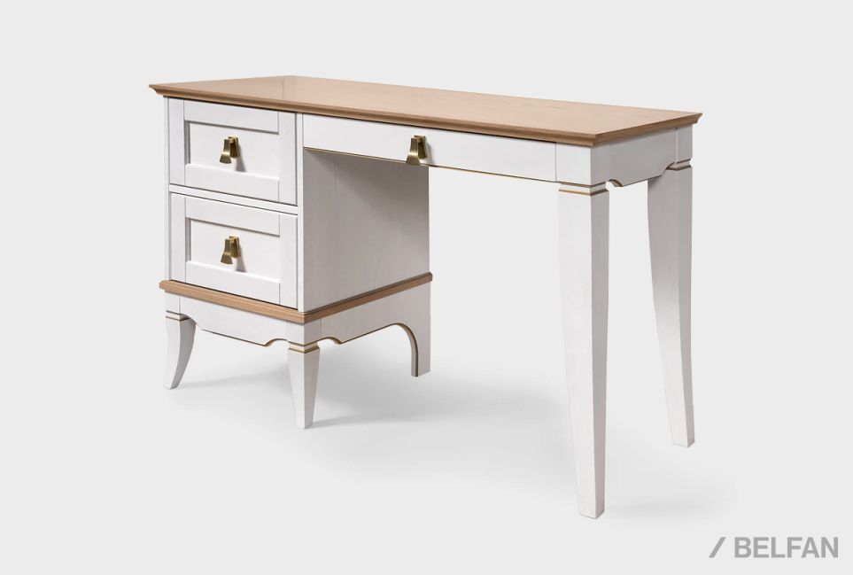 Стол письменный "Стюарт" (тумба слева) массив и шпон дуба 3