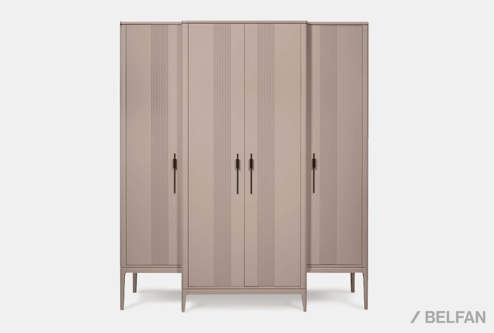 Шкаф для одежды 4-х дверный "Dune" массив березы, МДФ 2