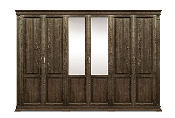 Шкаф 6-ти дверный "Верди Люкс" массив и шпон дуба 2