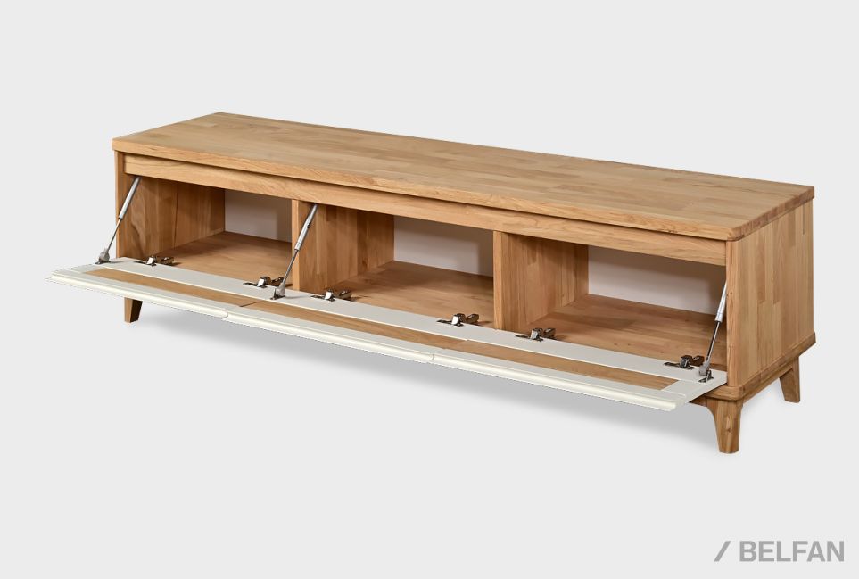 Тумба под ТВ "Уоллстрит" 170 массив дуба, МДФ 8