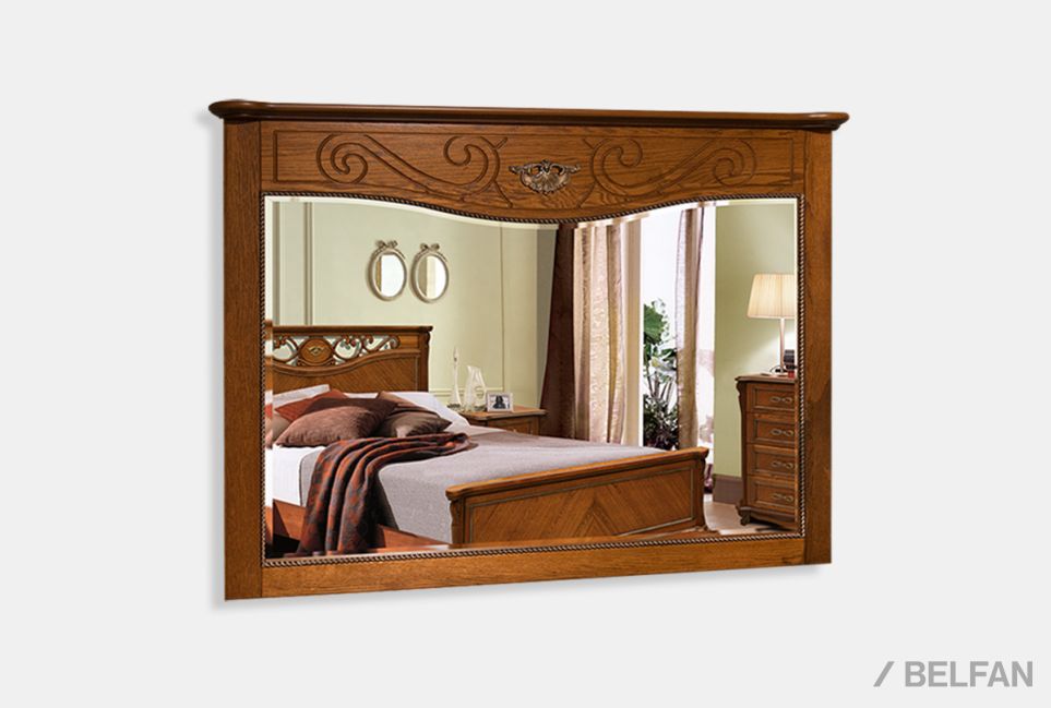 Зеркало "Алези" массив и шпон дуба 1